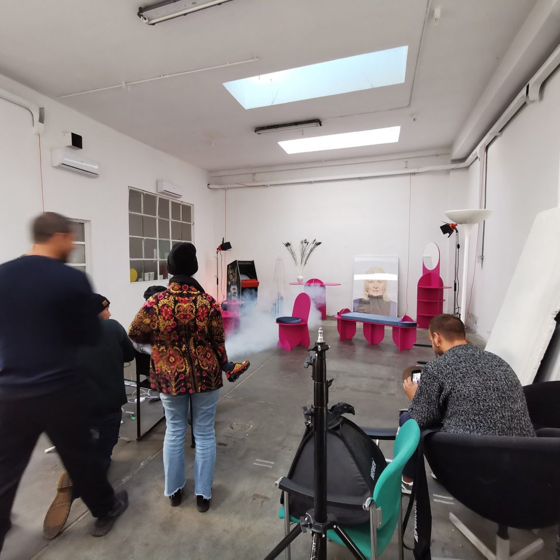 La stanza rossa, backstage